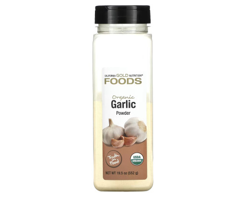 California Gold Nutrition, FOODS - Organic Garlic Powder, 19.5 oz (552 g) California Gold Nutrition, FOODS - Organic Garlic Powder, 19.5 oz (552 g)
