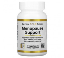Женское здоровье California Gold Nutrition, добавка для поддержки в период менопаузы, 30 растительных капсул