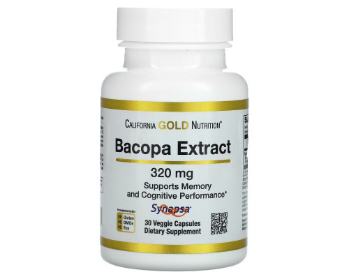 California Gold Nutrition, Bacopa Extract, 320 mg, 30 Veggie Capsules California Gold Nutrition, Bacopa Extract, 320 mg, 30 Veggie Capsules
