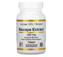 California Gold Nutrition, Bacopa Extract, 320 mg, 120 Veggie Capsules