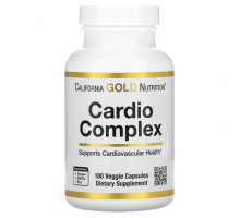 Растительные экстракты и настойки California Gold Nutrition, комплекс для здоровья сердца, 180 вегетарианских капсул