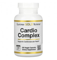 Растительные экстракты и настойки California Gold Nutrition, комплекс для здоровья сердца, 180 вегетарианских капсул