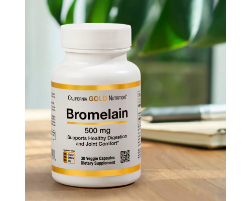 California Gold Nutrition, Bromelain, 500 mg, 30 Veggie Capsules California Gold Nutrition, Bromelain, 500 mg, 30 Veggie Capsules