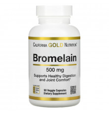 California Gold Nutrition, Bromelain, 500 mg, 90 Veggie Capsules