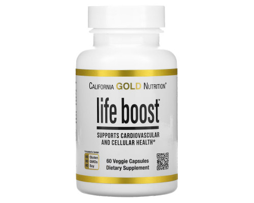 California Gold Nutrition, Life Boost, 60 Veggie Capsules California Gold Nutrition, Life Boost, 60 Veggie Capsules