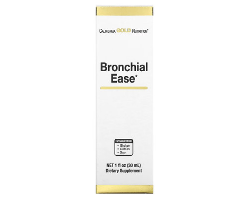 California Gold Nutrition, Bronchial Ease, 1 fl oz (30 ml) California Gold Nutrition, Bronchial Ease, 1 fl oz (30 ml)