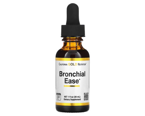 California Gold Nutrition, Bronchial Ease, 1 fl oz (30 ml) California Gold Nutrition, Bronchial Ease, 1 fl oz (30 ml)