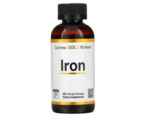 California Gold Nutrition, Iron, 4 fl oz (118 ml) California Gold Nutrition, Iron, 4 fl oz (118 ml)