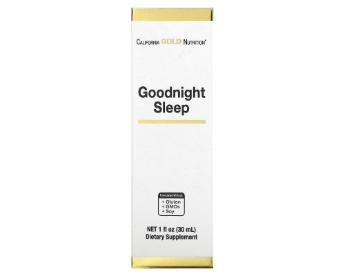 California Gold Nutrition, Goodnight Sleep, 1 fl oz (30 ml) California Gold Nutrition, Goodnight Sleep, 1 fl oz (30 ml)