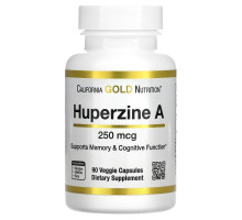 California Gold Nutrition, гуперзин А, 250 мкг, 90 растительных капсул