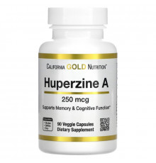 California Gold Nutrition, гуперзин А, 250 мкг, 90 растительных капсул