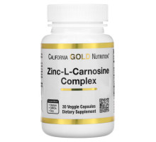 California Gold Nutrition, Zinc-L-Carnosine Complex, 30 Veggie Capsules