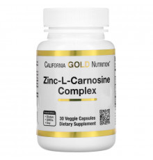 California Gold Nutrition, Zinc-L-Carnosine Complex, 30 Veggie Capsules