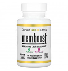 California Gold Nutrition, MEM Boost, Memory & Cognitive Support, 60 Veggie Capsules