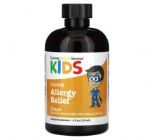 Детское здоровье California Gold Nutrition, жидкое средство от аллергии для детей, без спирта, со вкусом винограда, 118 мл (4 жидк. унции)
