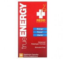 Для нервной системы Redd Remedies, TrueEnergy, 50 вегетарианских капсул