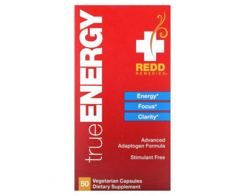 Для нервной системы Redd Remedies, TrueEnergy, 50 вегетарианских капсул Для нервной системы Redd Remedies, TrueEnergy, 50 вегетарианских капсул