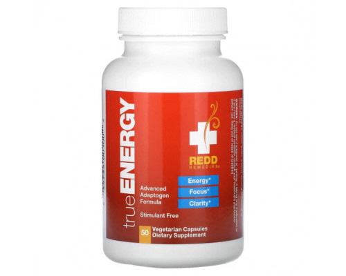 Для нервной системы Redd Remedies, TrueEnergy, 50 вегетарианских капсул Для нервной системы Redd Remedies, TrueEnergy, 50 вегетарианских капсул