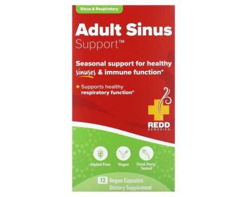 От аллергии Adult Sinus Support, 72 Vegan Capsules От аллергии Adult Sinus Support, 72 Vegan Capsules