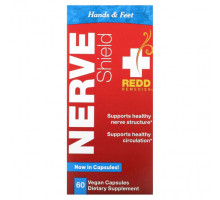 Витамины группы B Redd Remedies, Nerve Shield, для рук и ступней, 60 веганских капсул