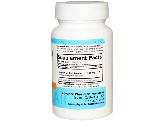 Advance Physician Formulas Inc. Tongkat Ali 200 mg 60 Capsules Advance Physician Formulas Inc. Tongkat Ali 200 mg 60 Capsules