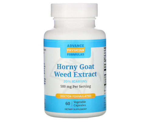 Advance Physician Formulas Inc. Экстракт горянки крупноцветковой 500 мг 60 капсул Advance Physician Formulas Inc. Экстракт горянки крупноцветковой 500 мг 60 капсул