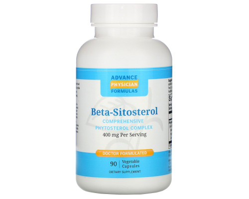 Advance Physician Formulas, Inc., Бета-ситостерол (Beta Sitosterol), 400 мг, 90 капсул