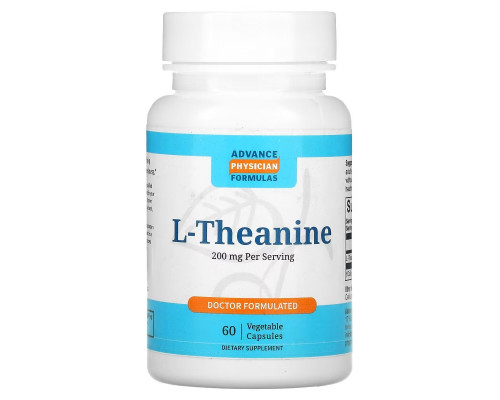 Advance Physician Formulas, Inc., L-теанин, 200 мг, 60 капсул Advance Physician Formulas, Inc., L-теанин, 200 мг, 60 капсул