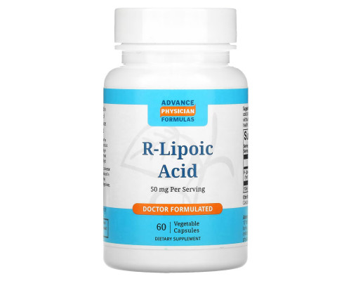 Advance Physician Formulas, Inc., R-липоевая кислота, 50 мг, 60 капсул Advance Physician Formulas, Inc., R-липоевая кислота, 50 мг, 60 капсул