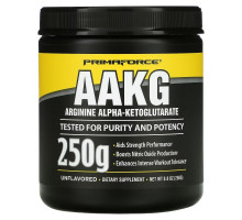Primaforce, ААКГ, Аргинин Альфа-Кетоглутарат, порошок без вкуса, 250 г