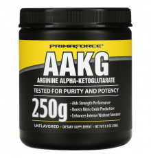 Primaforce, ААКГ, Аргинин Альфа-Кетоглутарат, порошок без вкуса, 250 г
