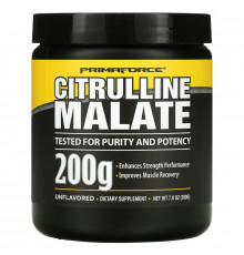 Primaforce, Цитруллина малат, без ароматизаторов, 200 г