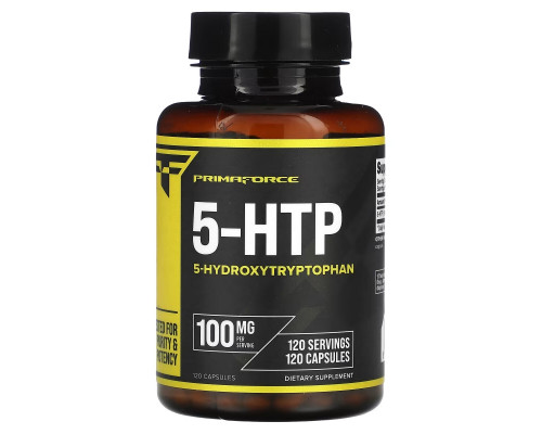 Primaforce, 5-HTP, 100 mg, 120 Capsules Primaforce, 5-HTP, 100 mg, 120 Capsules