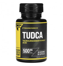 Для пищеварительной системы Primaforce, TUDCA, 500 мг, 30 капсул