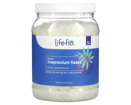 Life Flo Health Хлопья чистого магния хлормагниевый рассол 2.75 фунтов (44 унции) Life Flo Health Хлопья чистого магния хлормагниевый рассол 2.75 фунтов (44 унции)