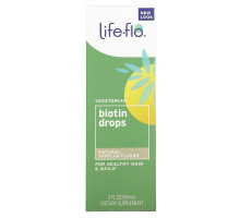 Life-flo, Biotin Drops, For Healthy Hair & Nails, Natural Vanilla Flavor, 10,000 mcg , 2 fl oz (60 ml)