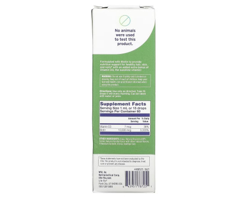 Life-flo, Biotin Drops, For Healthy Hair & Nails, Natural Vanilla Flavor, 10,000 mcg , 2 fl oz (60 ml) Life-flo, Biotin Drops, For Healthy Hair & Nails, Natural Vanilla Flavor, 10,000 mcg , 2 fl oz (60 ml)