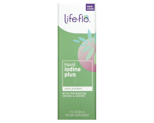 Life Flo Health Жидкий йод Плюс 2 жидких унции (59 мл) Life Flo Health Жидкий йод Плюс 2 жидких унции (59 мл)