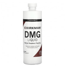БАДы для укрепления иммунитета Kirkman Labs, DMG Liquid, натуральная малина, 473 мл (16 жидк. Унций)
