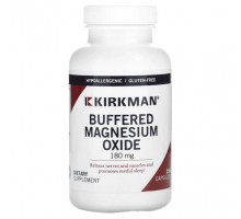 Магний Kirkman Labs, Буферизованный оксид магния, 180 мг, 250 капсул