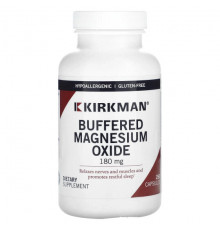 Магний Kirkman Labs, Буферизованный оксид магния, 180 мг, 250 капсул