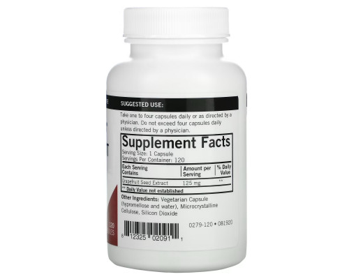 Kirkman Labs, Экстракт из косточек грейпфрута, 125 мг, 120 капсул Kirkman Labs, Экстракт из косточек грейпфрута, 125 мг, 120 капсул