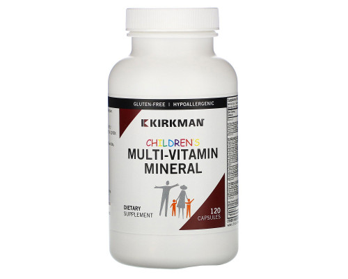 Kirkman Labs Детские мульти витамины и минералы 120 капсул Kirkman Labs Детские мульти витамины и минералы 120 капсул