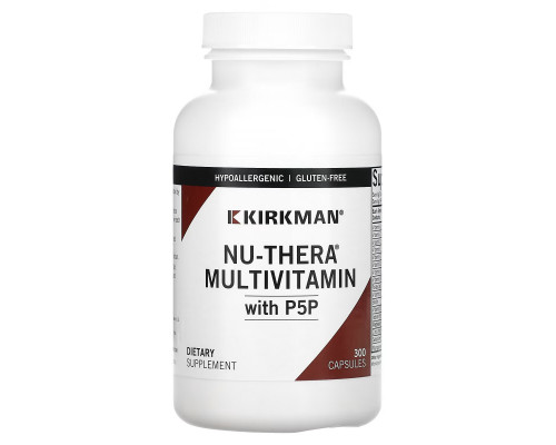Kirkman Labs, Ну-Тера с P-5-P (пиридоксаль-5-фосфата), 300 капсул по 50 мг Kirkman Labs, Ну-Тера с P-5-P (пиридоксаль-5-фосфата), 300 капсул по 50 мг