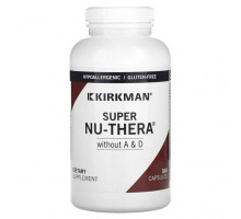 Витаминно-минеральные комплексы Kirkman Labs, Super Nu-Thera без A & D, 360 капсул
