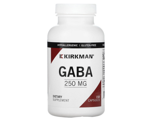 Kirkman Labs, GABA, 250 мг, 150 капсул Kirkman Labs, GABA, 250 мг, 150 капсул