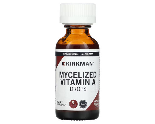 Kirkman Labs, Mycelized Vitamin A Drops, 1 fl oz (30 ml) Kirkman Labs, Mycelized Vitamin A Drops, 1 fl oz (30 ml)
