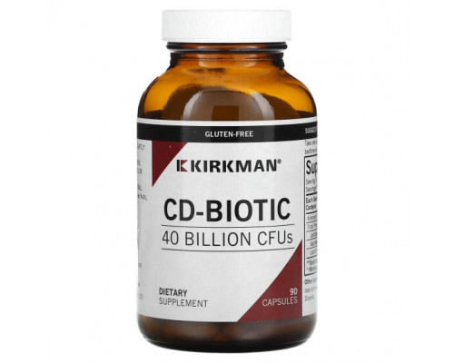 Пребиотики и пробиотики Kirkman Labs, CD-Biotic, 40 млрд КОЕ, 90 капсул Пребиотики и пробиотики Kirkman Labs, CD-Biotic, 40 млрд КОЕ, 90 капсул