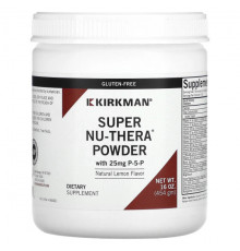 Витаминно-минеральные комплексы Kirkman Labs, Super Nu-Thera в порошке с P-5-P, натуральным лимоном, 454 г (16 унций)