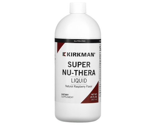 Kirkman Labs, Жидкая добавка Super Nu-Thera cо вкусом малины, 29 жидких унций (857 мл) Kirkman Labs, Жидкая добавка Super Nu-Thera cо вкусом малины, 29 жидких унций (857 мл)